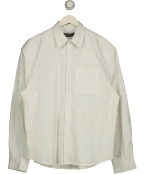 Trendywu Studios White And Black Pinstripe Shirt UK XL