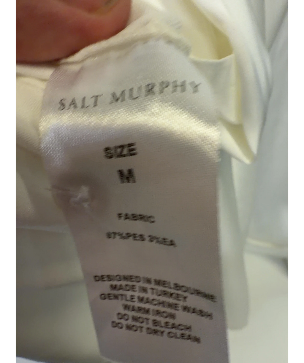 Salt Murphy White Colour, size UK M — care label