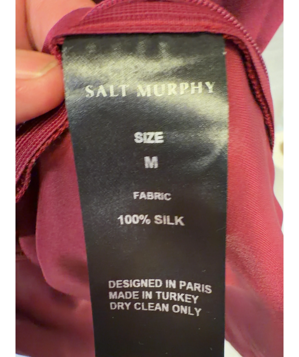Salt Murphy Red Colour, size UK M — care label