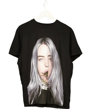 Billie Eilish Tarantula Spider Graphic T-Shirt Black UK L