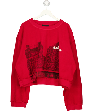 Sangiev Reversible Cropped Sweatshirt Red