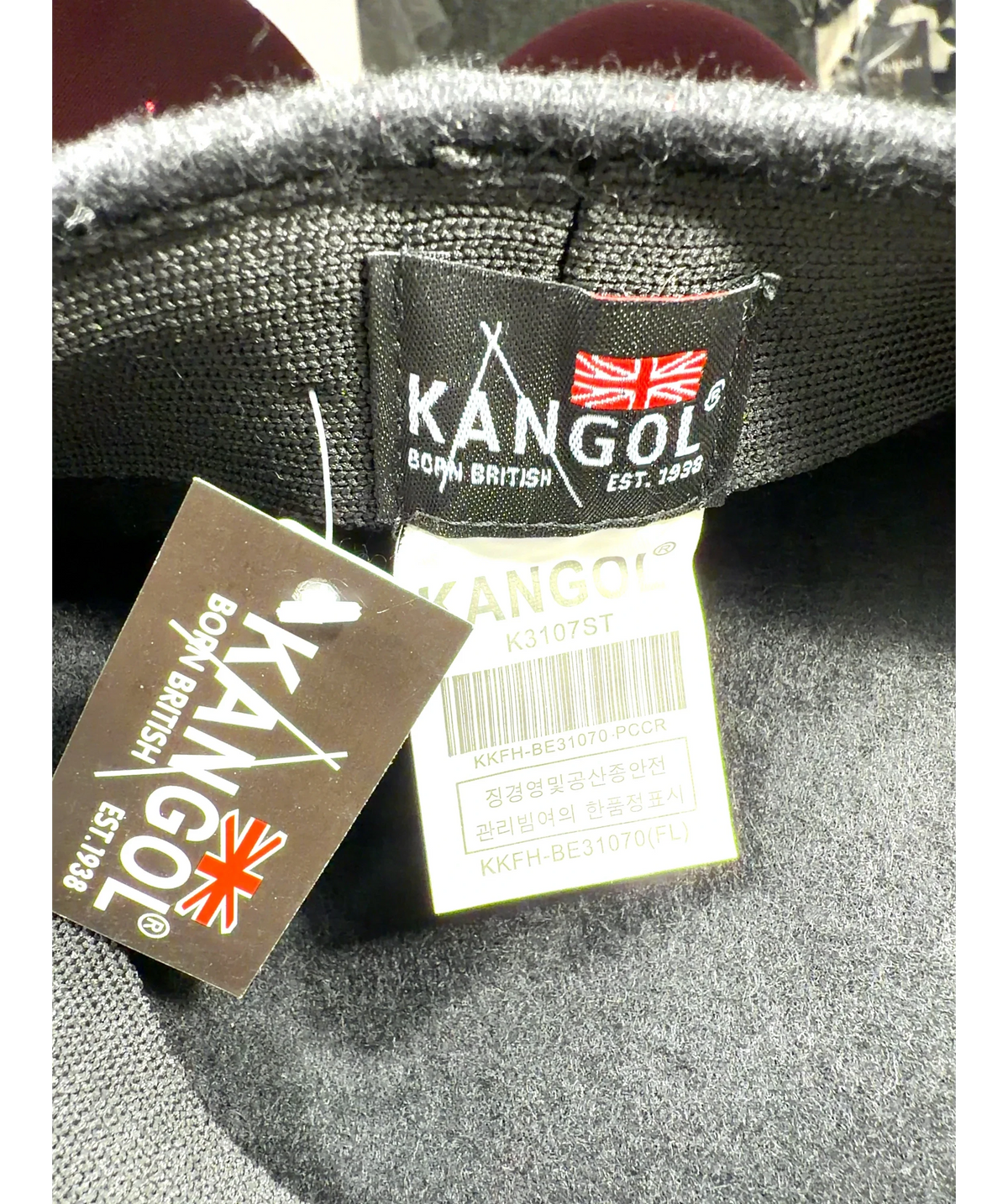 Kangol Black Colour — detail