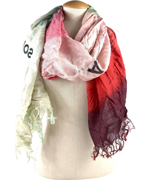 Acne Studios Multicoloured Ombre Fringe Scarf