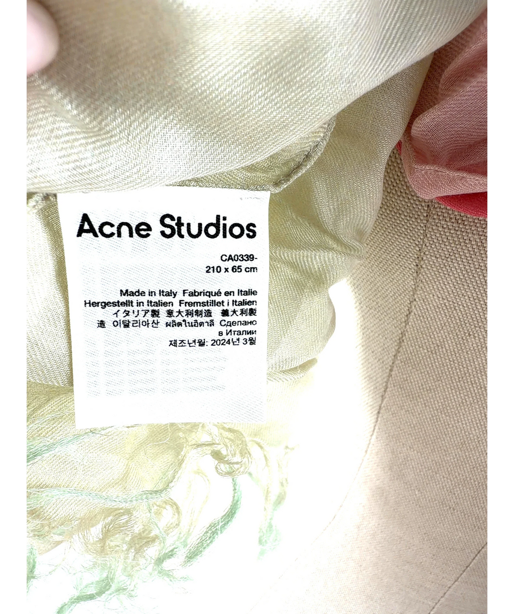 Acne Studios Multicoloured Colour — care label