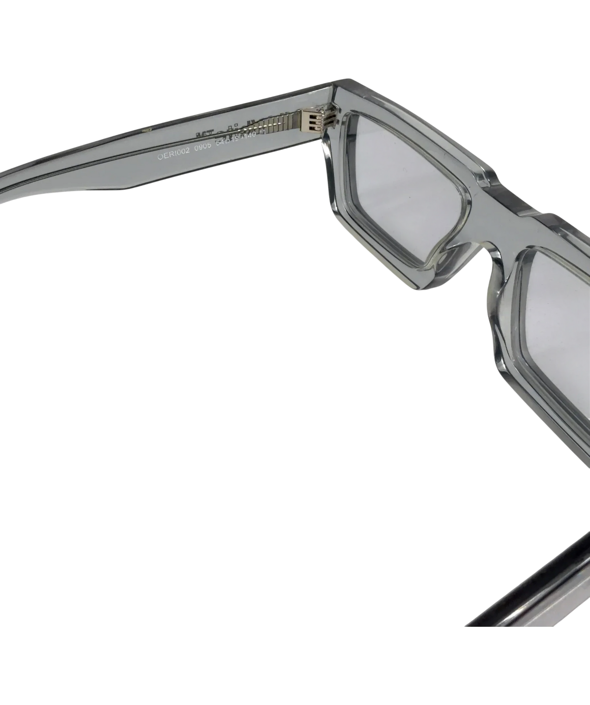 Off-White Grey Manchester Sunglasses — fabric detail