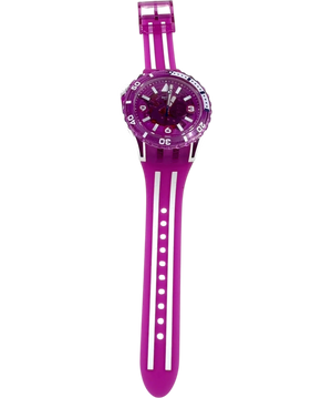 Swatch Scubaqua Flower Hat Purple Fuchsia Quartz Watch Sscu09p100 One Size