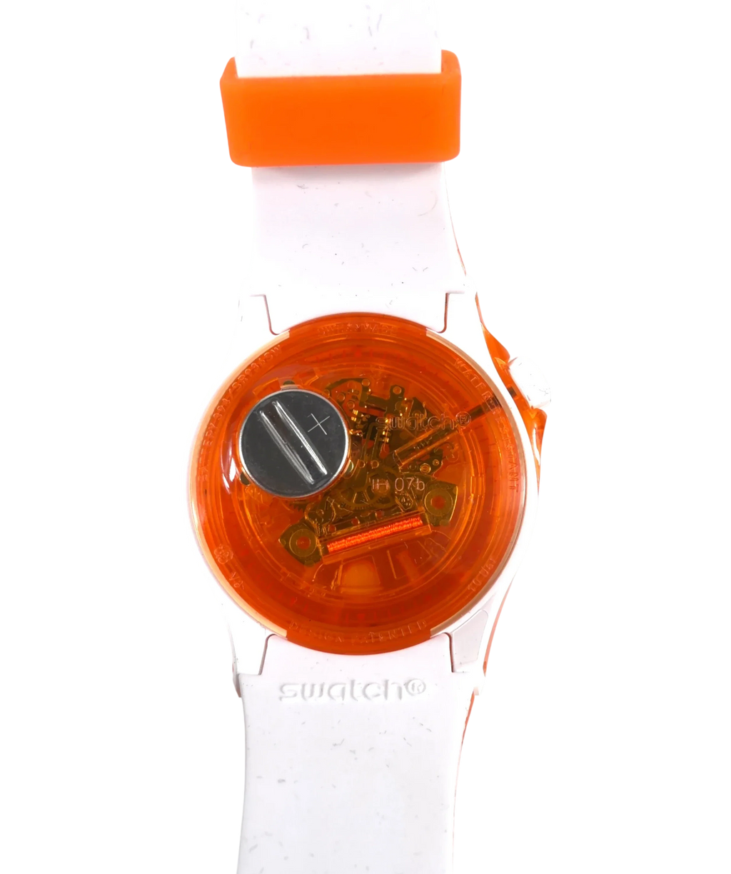 Swatch Orange Swatch Scuba Pacific Sea Nettle Orange Sport Watch — back