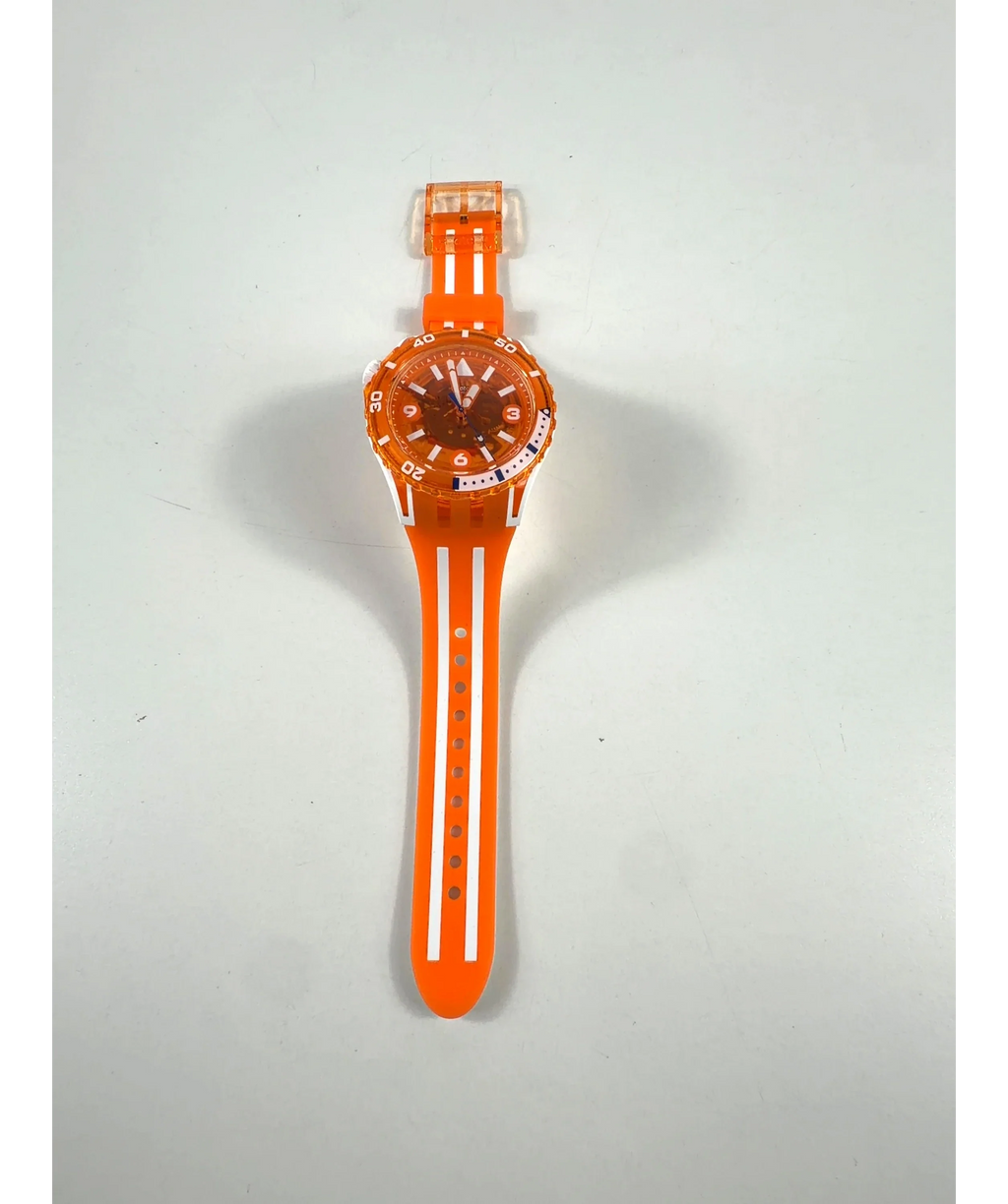 Swatch Orange Swatch Scuba Pacific Sea Nettle Orange Sport Watch — detail