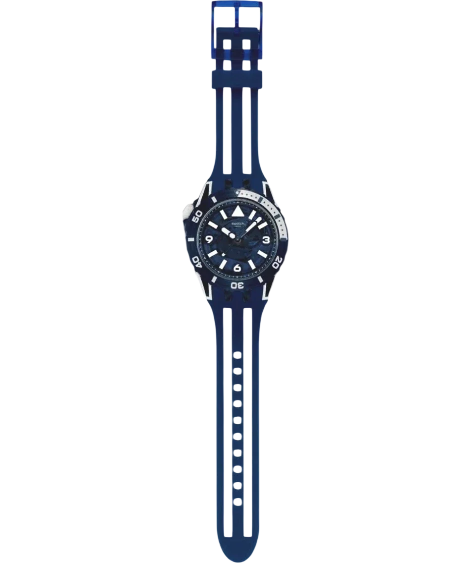 Swatch Blue Swatch Scubaqua Sea Wasp Blue White Watch One Size — back