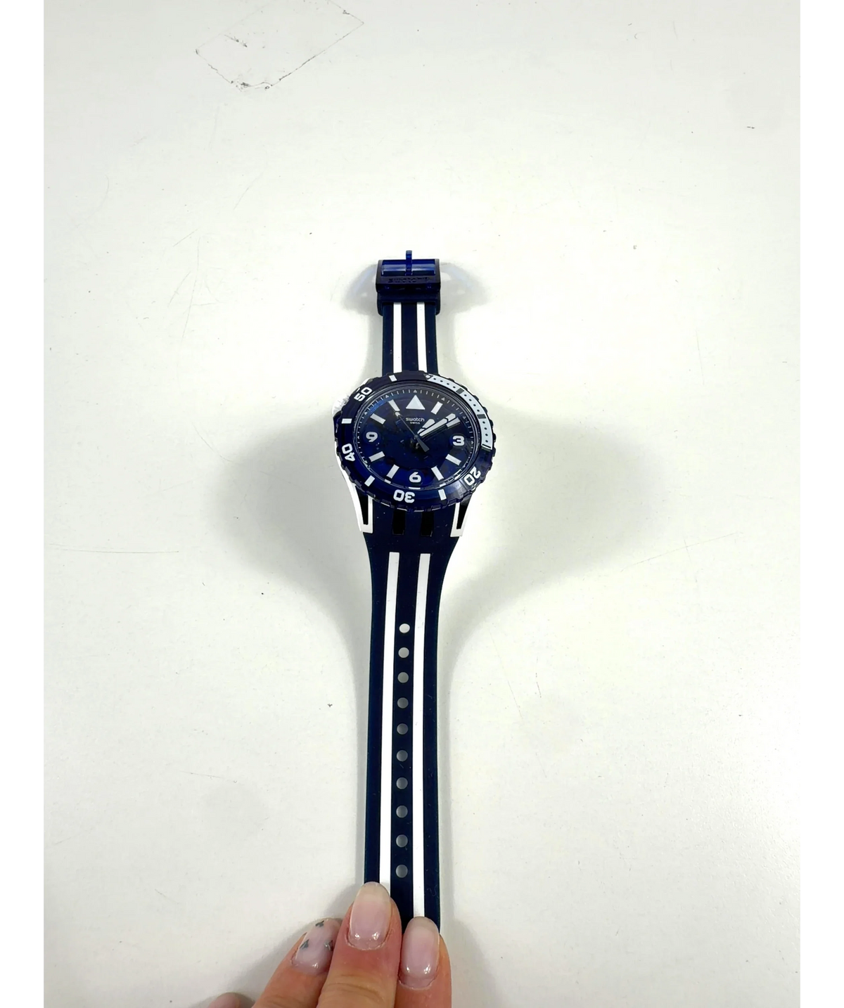 Swatch Blue Swatch Scubaqua Sea Wasp Blue White Watch One Size — label