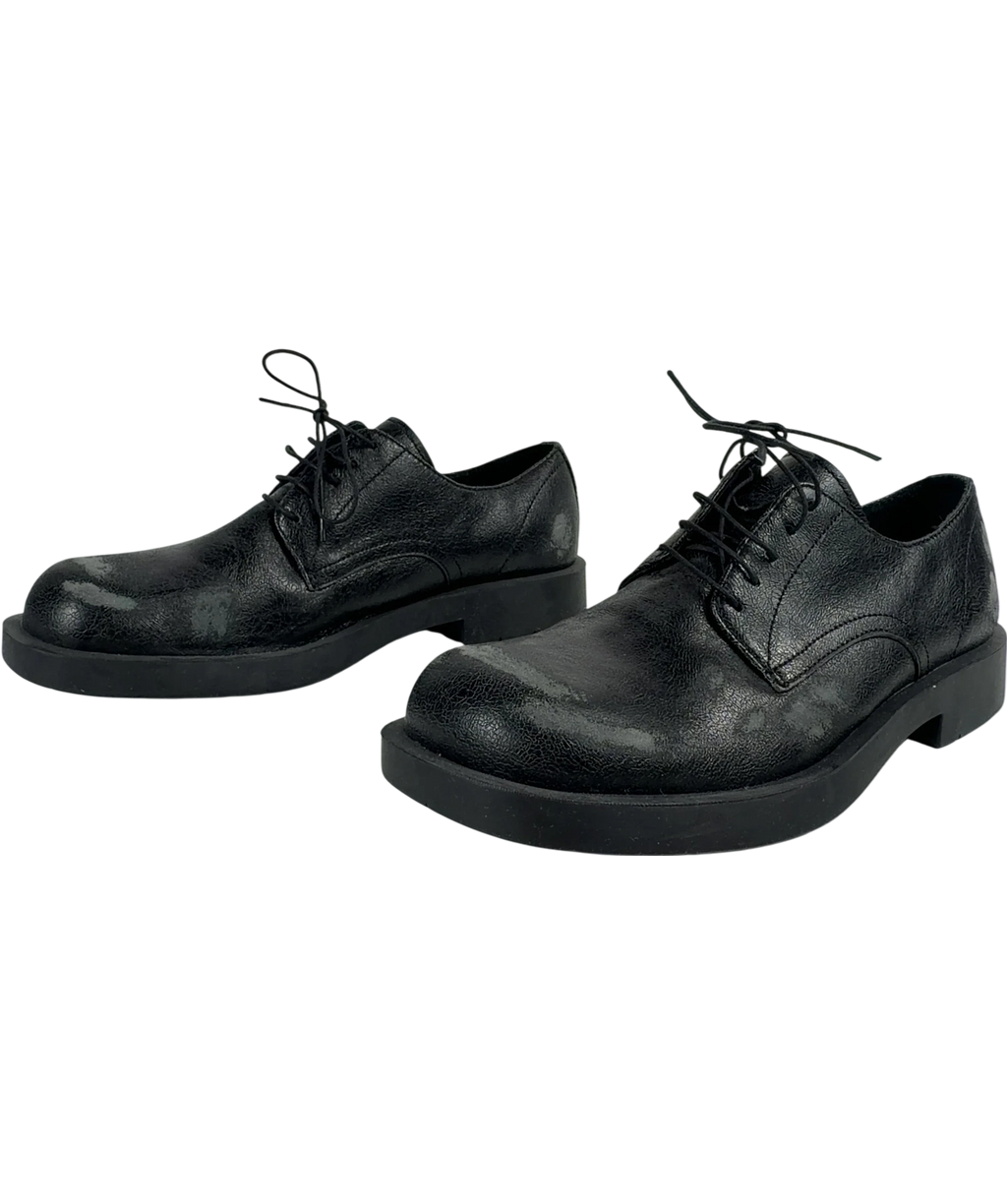 CamperLab Mil 1978 Black Leather Shoes UK 8 EU 42 — Side (both)