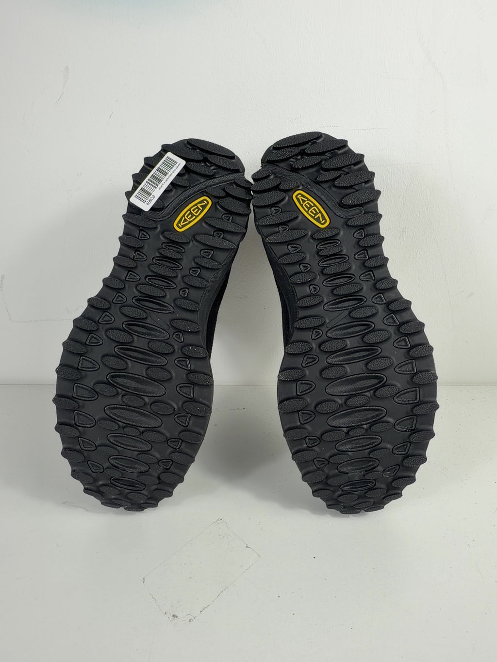 keen Black Casper Zionic Shoes Black Alloy, size UK 9 EU 43 👞 — fabric detail
