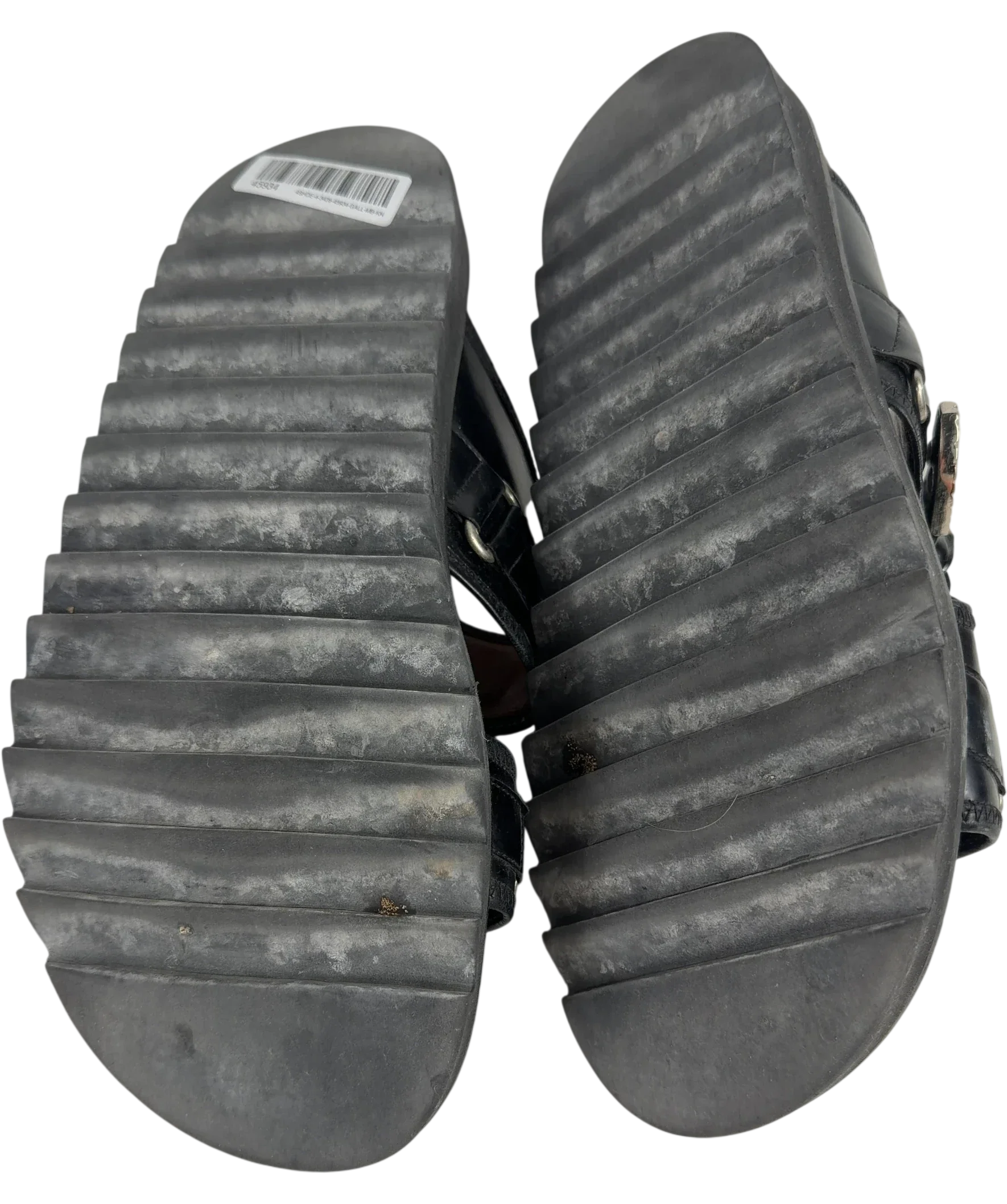 Toga Virilis Black Polished Sandals UK 9.5 EU 42.5 — Sole