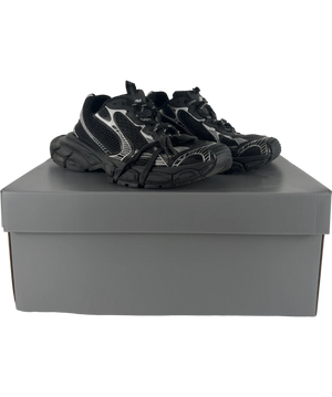 Balenciaga 3xl Mesh Panel Distressed Trainers Black White UK 7 EU 41