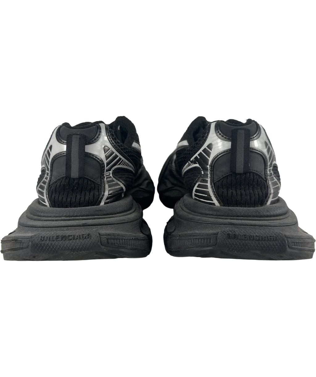 Balenciaga 3xl Mesh Panel Distressed Trainers Black White UK 7 EU 41 — Front (both, face on)