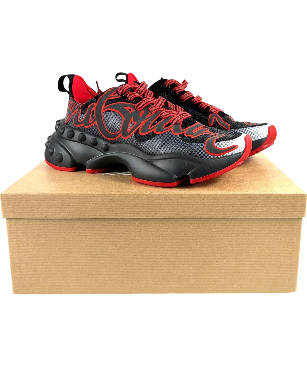 Christian Louboutin Black Rocknrun, size UK 8 EU 42 👞 — front
