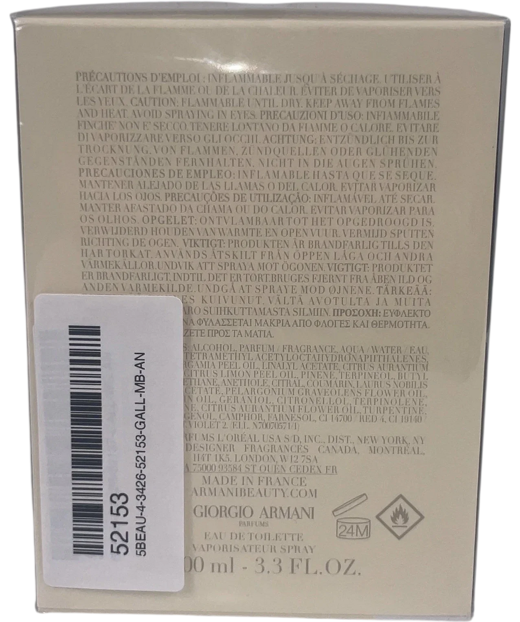 Giorgio Armani Orange Méditerranée Eau de Toilette (100ml), size 100ml — back