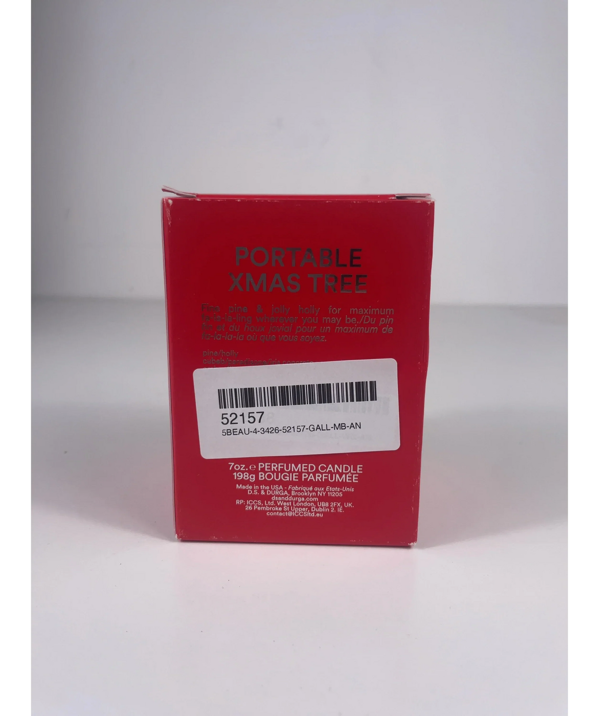 D.S. & Durga Portable Xmas Tree Scented Candle, size 198g — detail