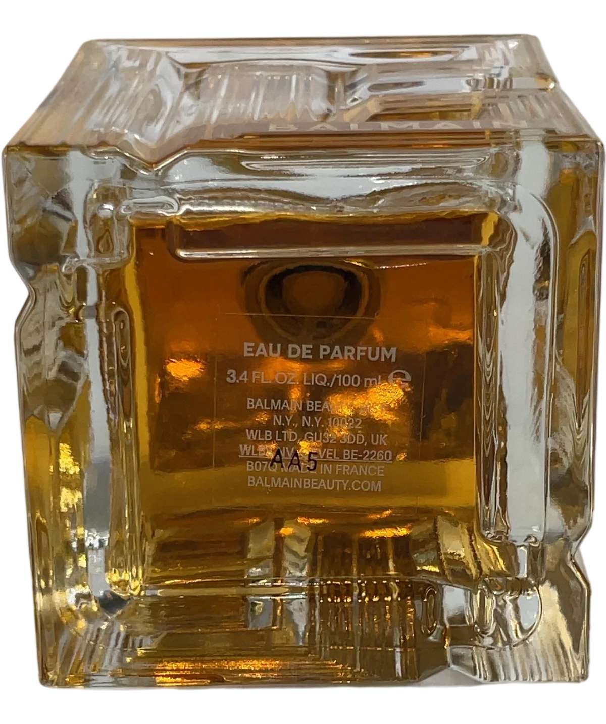 Balmain Destin de Balmain Eau de Parfum Gold, size 100ml — back