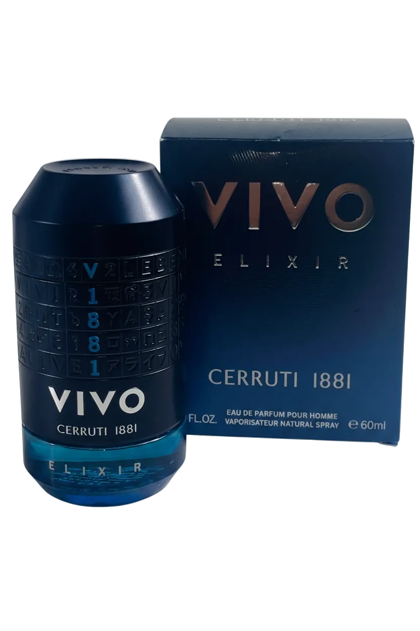 Cerruti 1881 1881 Vivo Elixir Eau De Parfum Pour Homme Spray Blue, size 60ml — back