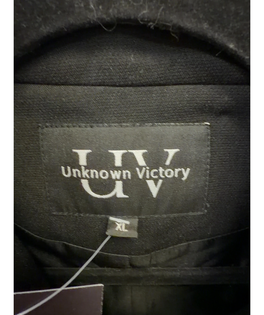 UNKNOWN VICTORY Black Military-style hussar jacket, size UK XL — detail