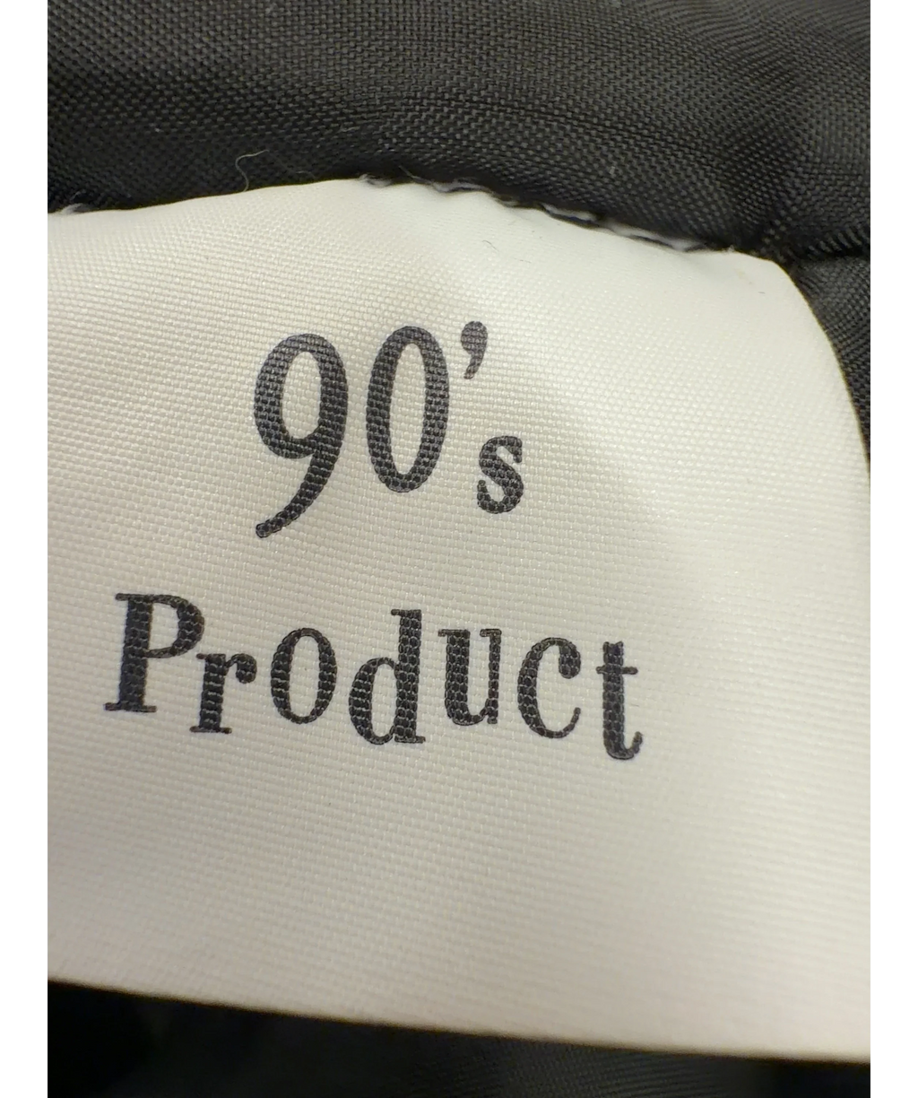 90's Product Black zip hoodie, size UK M/L — label