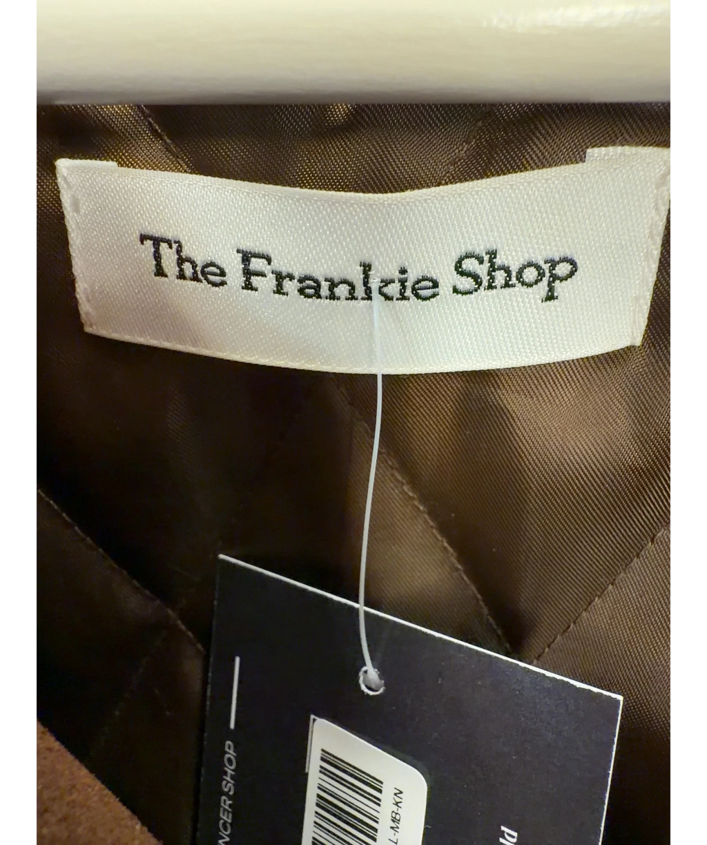 THE FRANKIE SHOP Brown Conan Suede Jacket, size UK M/L — detail