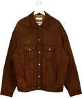 THE FRANKIE SHOP Brown Conan Suede Jacket, size UK M/L — front