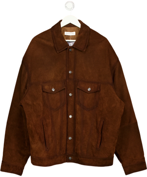 The Frankie Shop Conan Suede Jacket Brown UK M/L