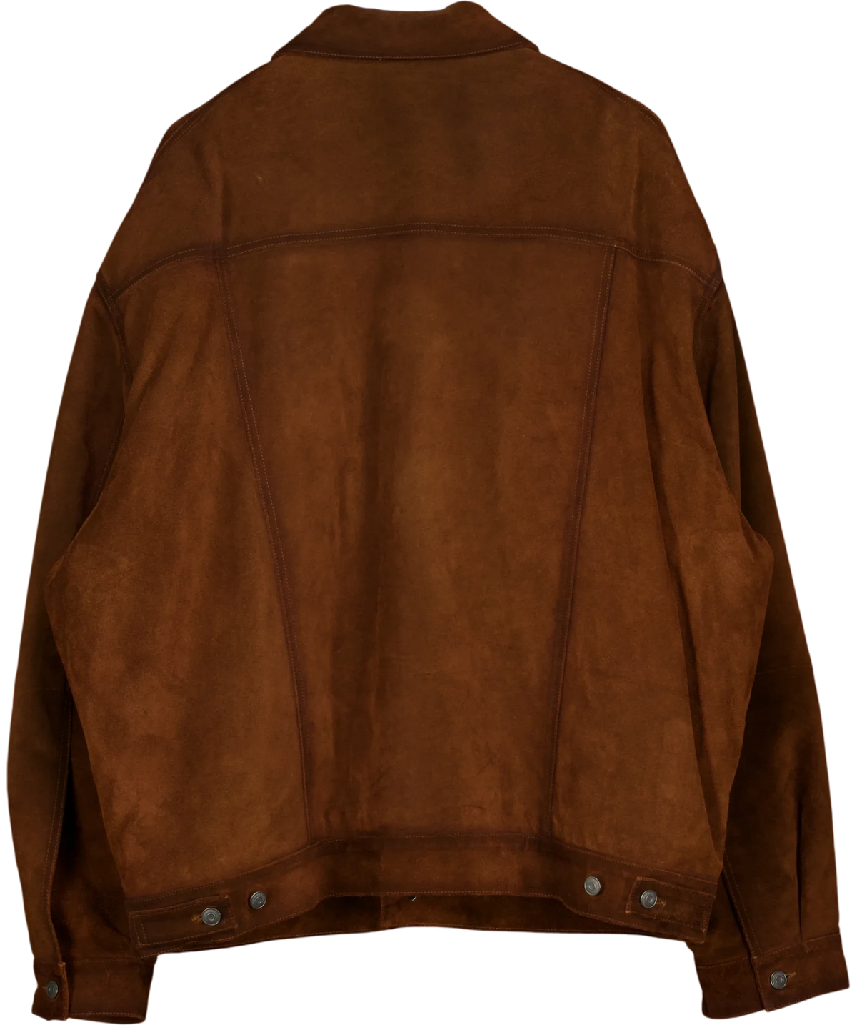 THE FRANKIE SHOP Brown Conan Suede Jacket, size UK M/L — back