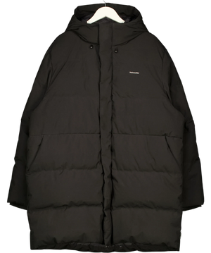 Holzweiler Black Hooded Quilted Down Jacket XL