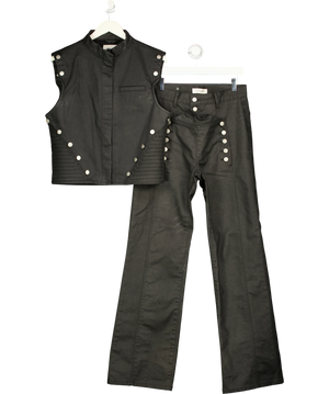 Salt Murphy Black  2-piece waistcoat top & trouser Co-Ord Set UK M  / W30
