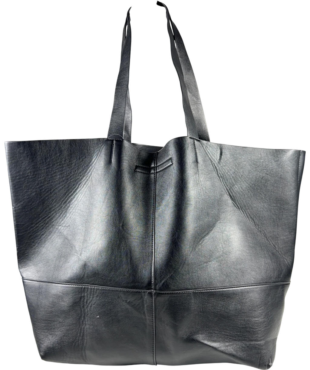 TOPSHOP Black Tink tote bag — front