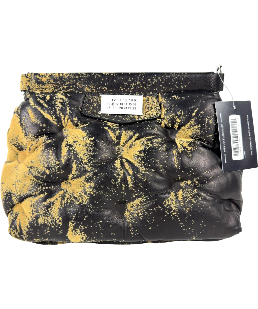 Maison Margiela Black Glam Slam Sandstorm Shoulder/Clutch Bag — front