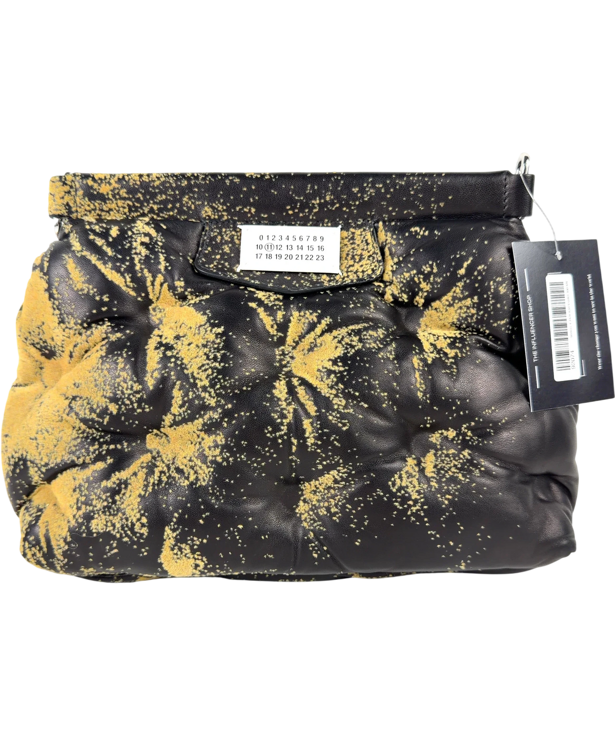 Maison Margiela Black Glam Slam Sandstorm Shoulder/Clutch Bag — front
