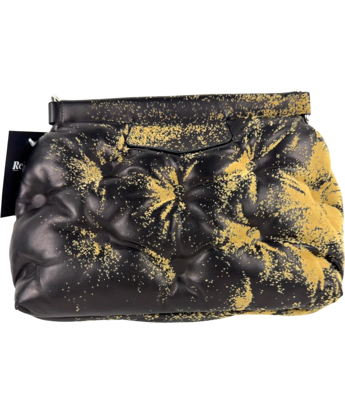 Maison Margiela Black Glam Slam Sandstorm Shoulder/Clutch Bag — back