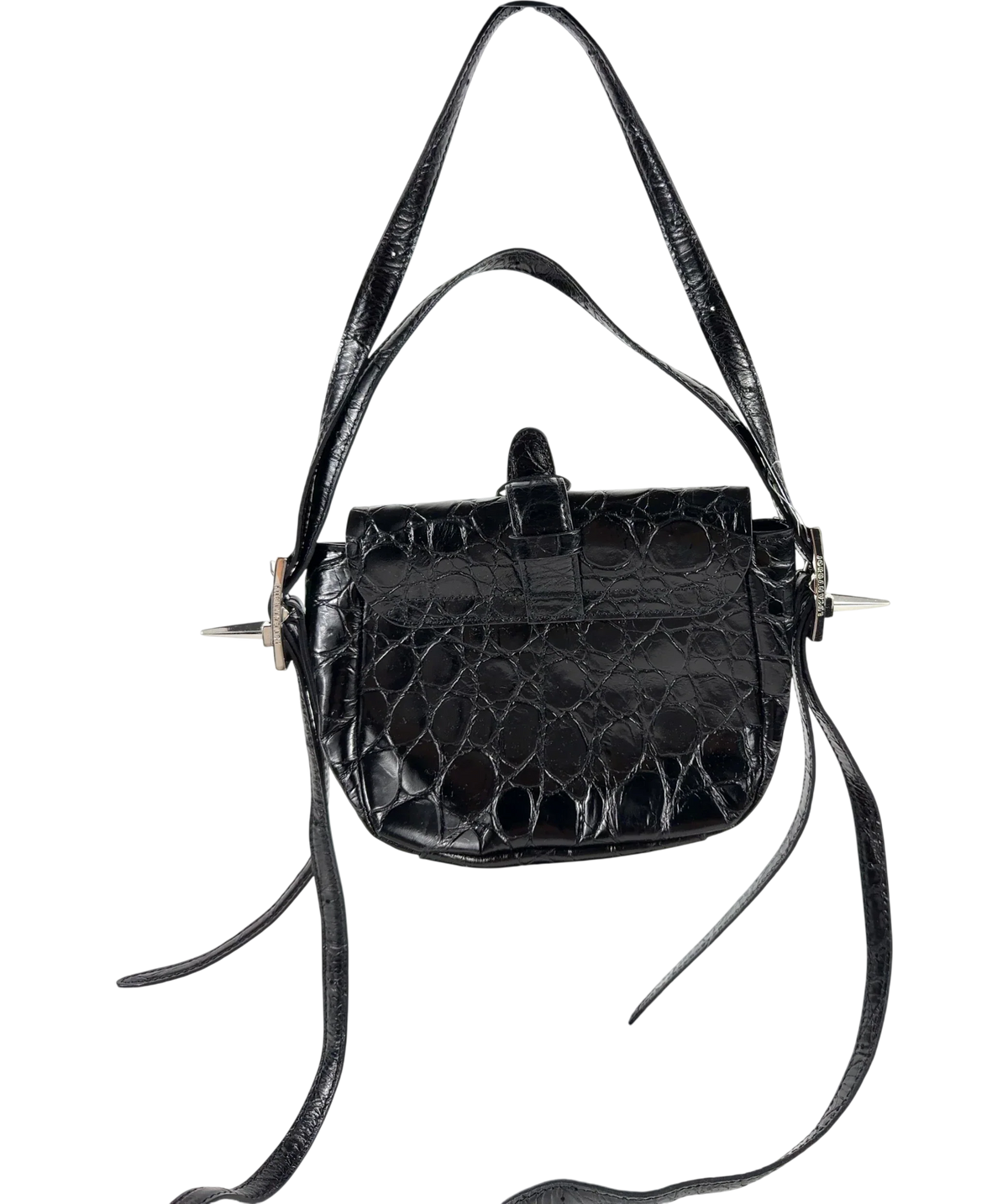 jordanluca Black Gotham bag, size UK M — back