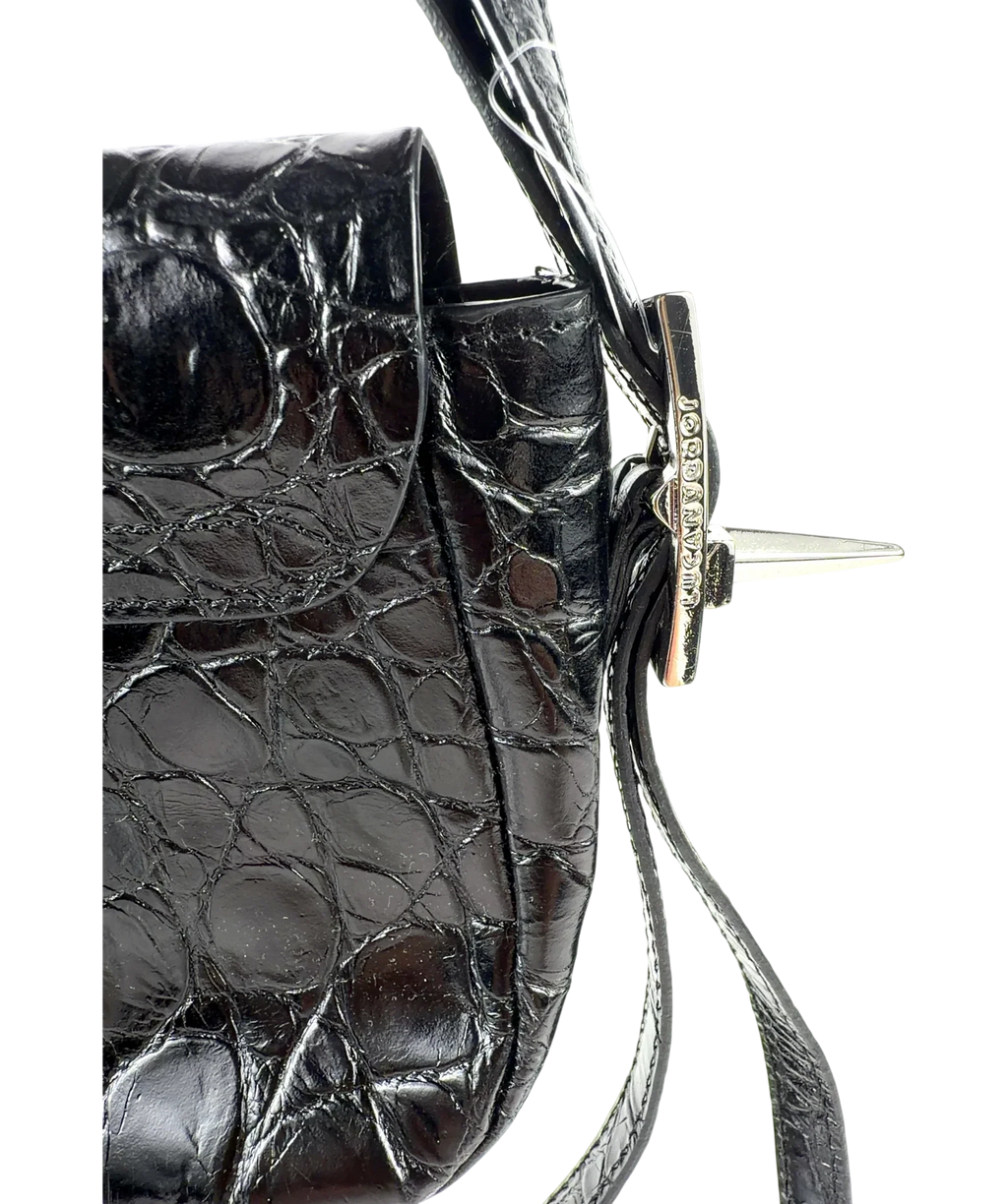 jordanluca Black Gotham bag, size UK M — detail