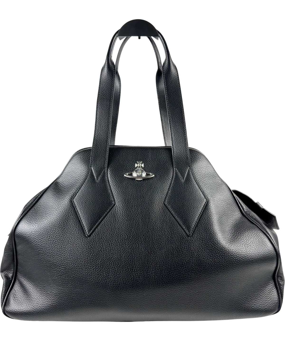 Vivienne Westwood Black Yasmine Large Tote / Bag — front