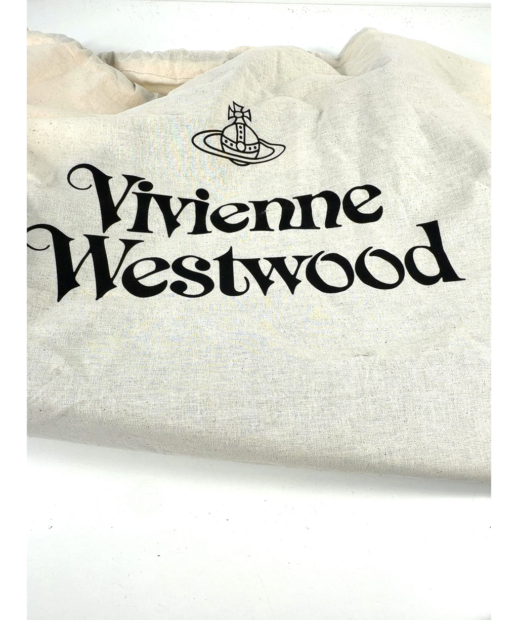 Vivienne Westwood Black Yasmine Large Tote / Bag — label