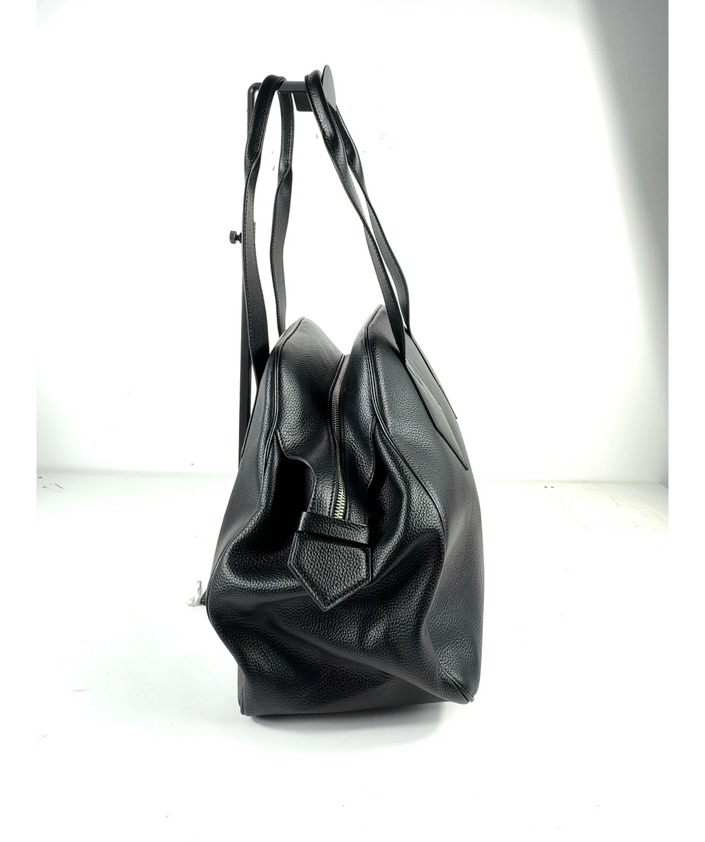 Vivienne Westwood Black Yasmine Large Tote / Bag — fabric detail