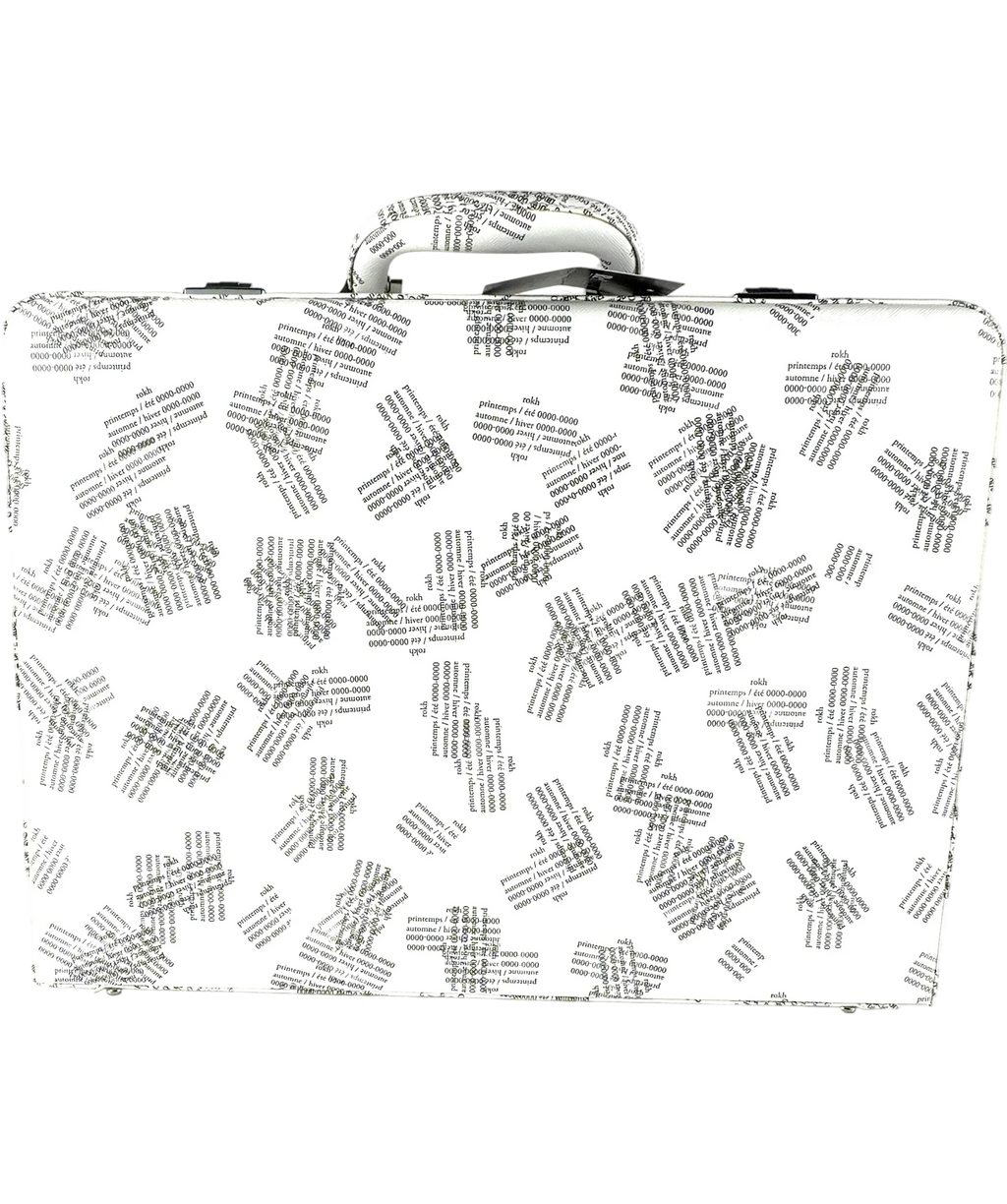 H&M White Rokh x H&M Printed Briefcase White — front