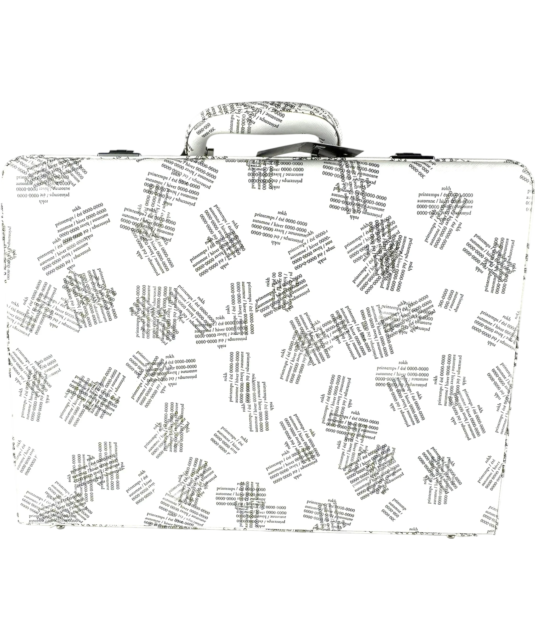 H&M White Rokh x H&M Printed Briefcase White — front