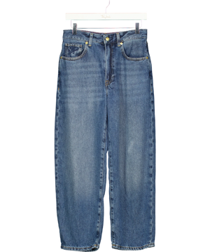 TOMMY HILFIGER High Rise Barrel Leg Jeans Mid Wash Blue L28 W28