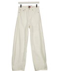 TOMMY HILFIGER White Ella Mid Rise Barrel Leg Jeans White L32, size W26 — front