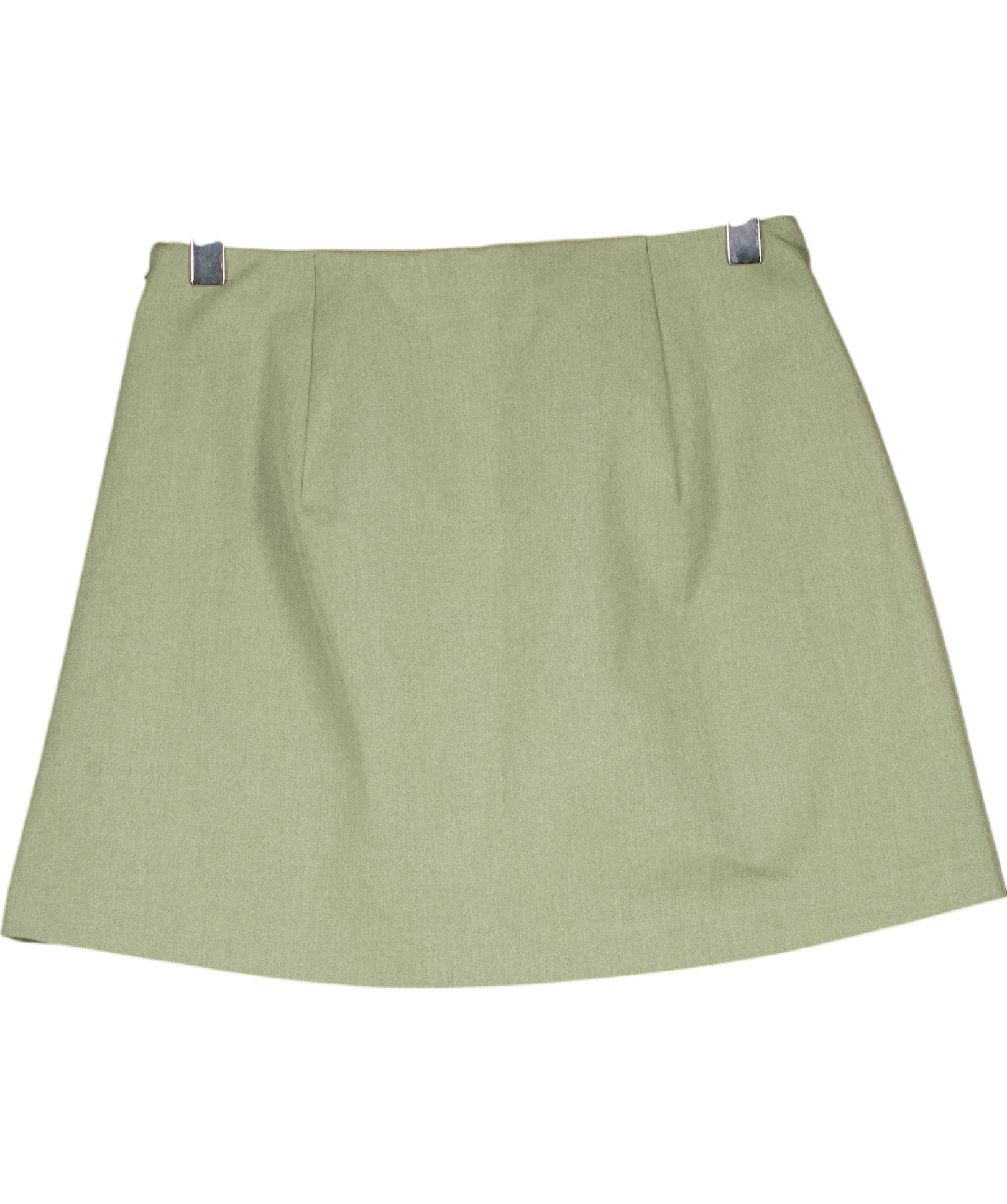 ABERCROMBIE & FITCH Green The A&F Scarlett Forme Belted Mini Skort Frosty Olive  GREEN, size UK XS — back