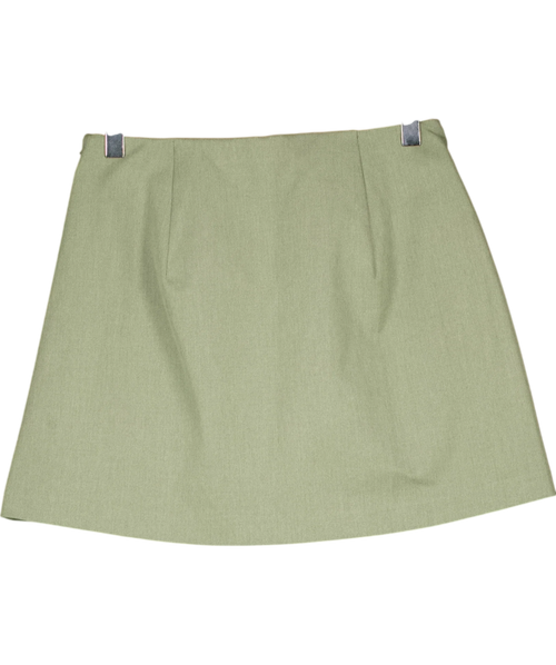 ABERCROMBIE & FITCH Green The A&F Scarlett Forme Belted Mini Skort Frosty Olive  GREEN, size UK XS — back