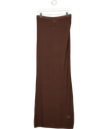 PRETTY LAVISH Brown Dani Knit Lace Maxi Skirt Chocolate Brown, size UK S — front