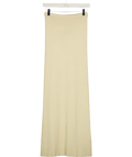 PRETTY LAVISH Cream Clemmie Knit Maxi Skirt, size UK XS — front