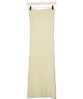 PRETTY LAVISH Cream Clemmie Knit Maxi Skirt Cream, size UK XS — front